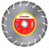 Диск алмазный отрезной Wurth Turbo Pro бетон d230х22,2мм