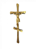 Крест с Иисусом №2 бронзовый 30см
